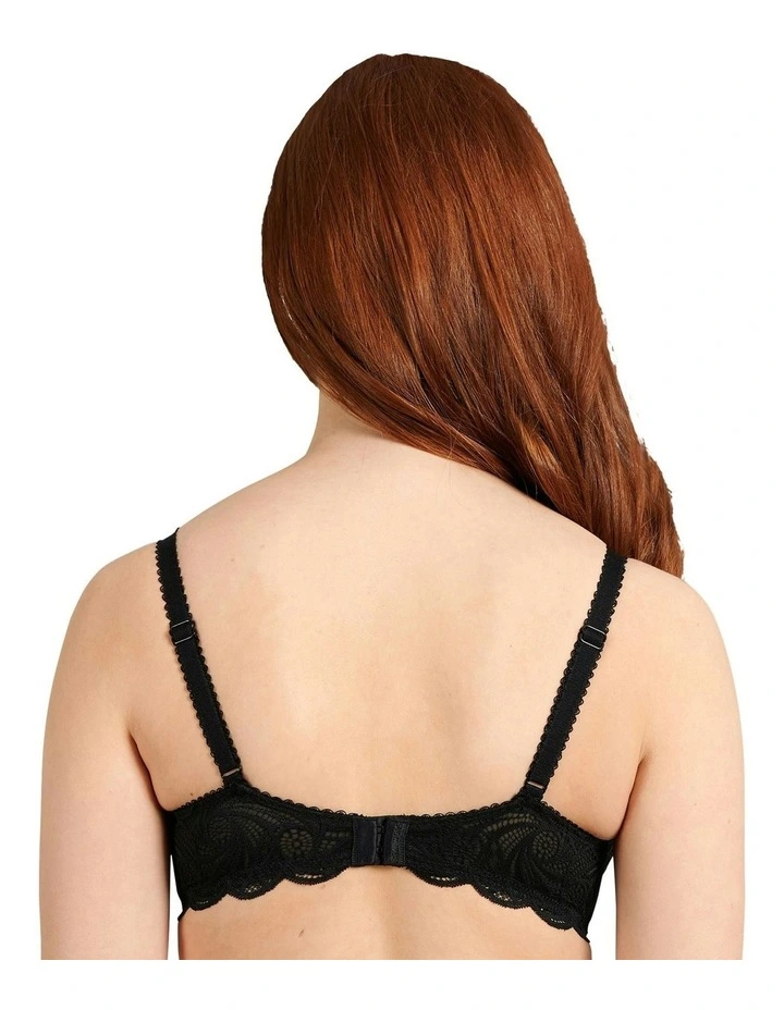 Ariane Padded T-shirt Spacer Bra in Black
