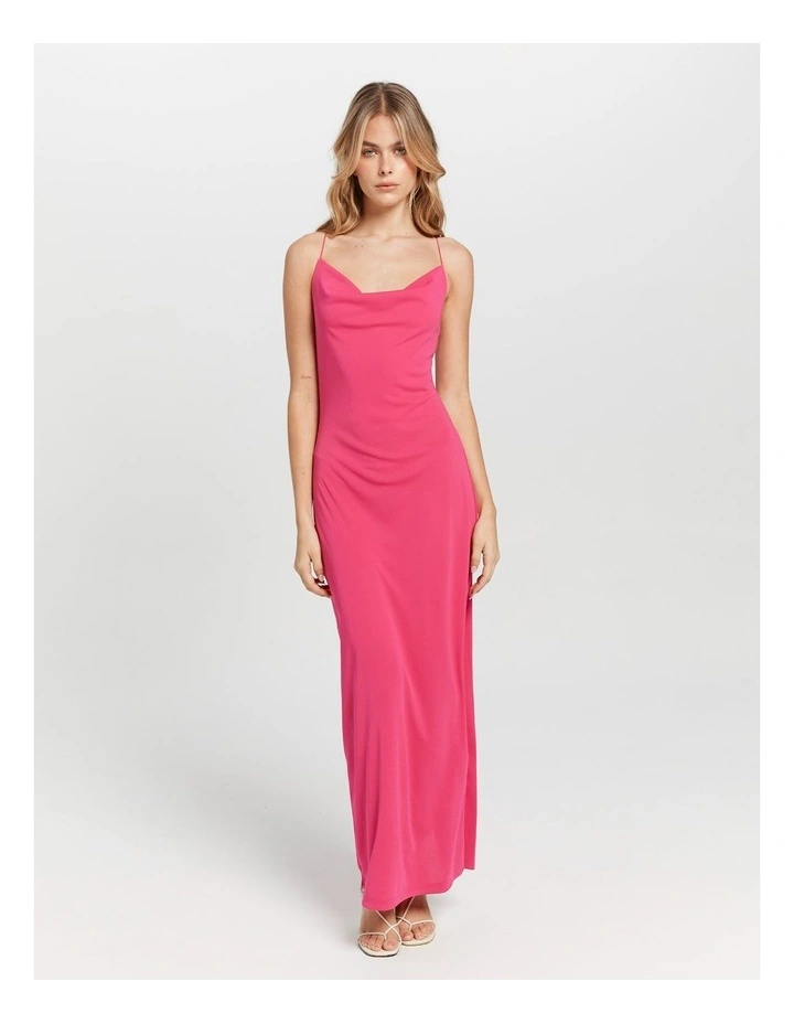 Fox Slip Dress in Fuchsia