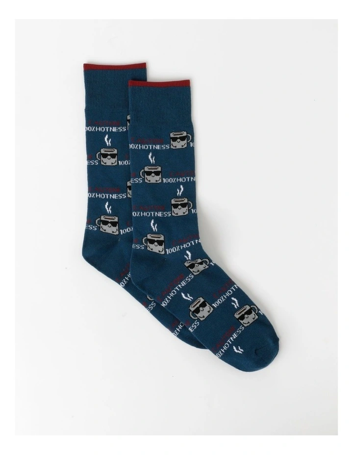 100% Hotness Socks in Inky Pool
