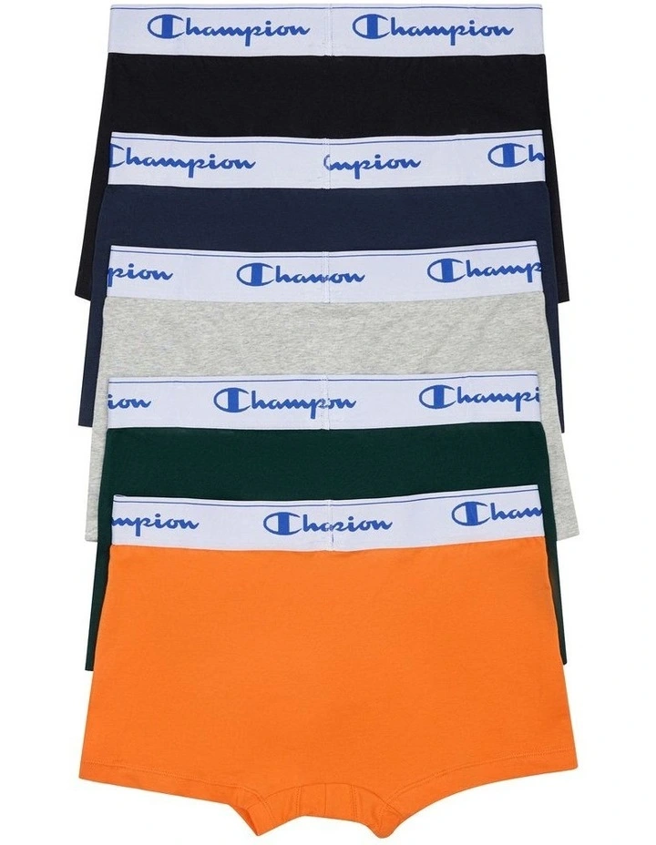 Athletic Cotton Trunk 5 Pack in Multi