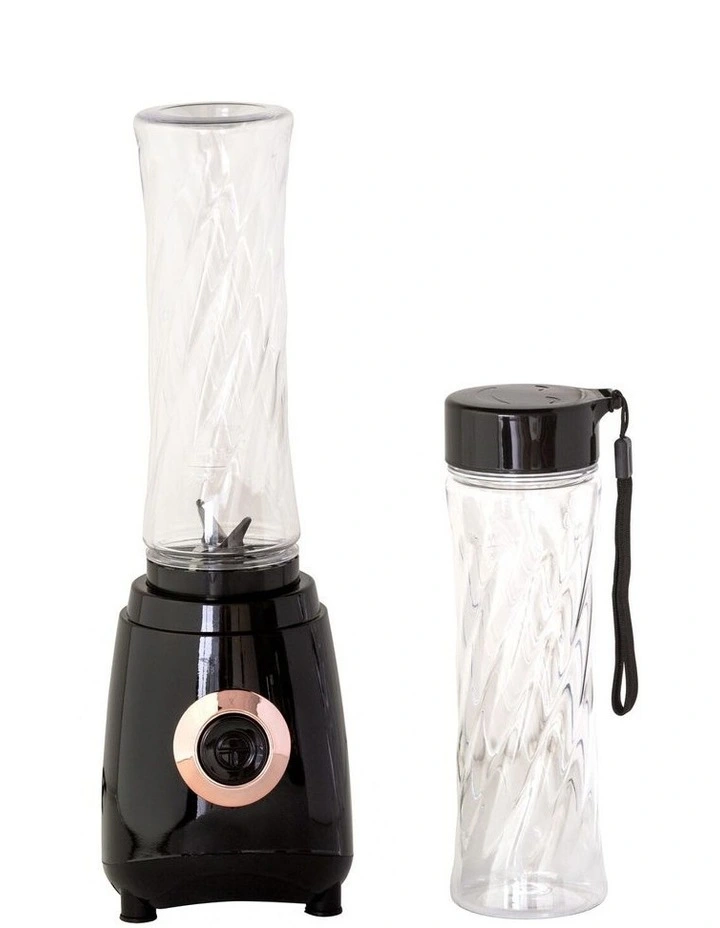 Blend & Go Portable Blender with 2 Non-BPA Bottles 400ml in Clear/Black