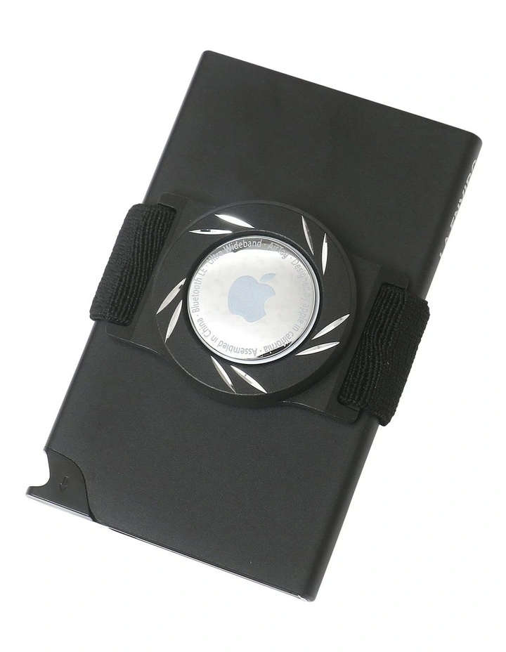 Alkimos Airtag Metal Wallet in Black