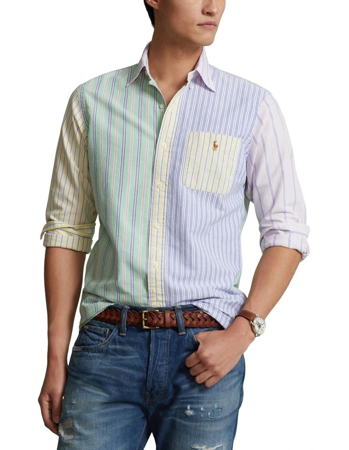 Classic Fit Striped Oxford Fun Shirt in Assorted