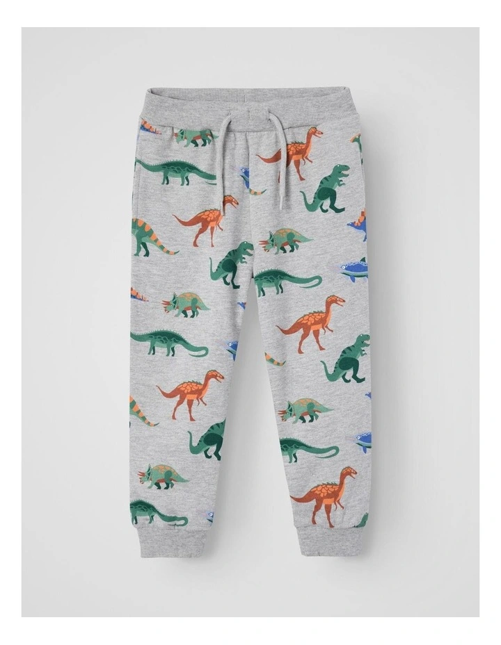 Nesve Printed Sweatpants in Grey Melange