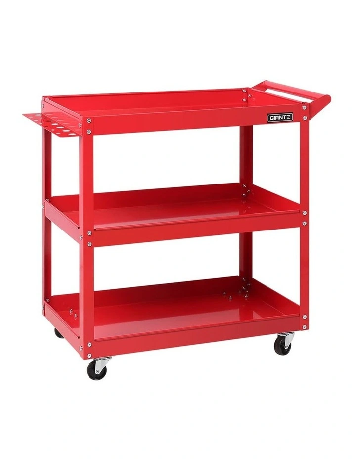 Trolley Toolbox Tool Cart 3-Tier Red