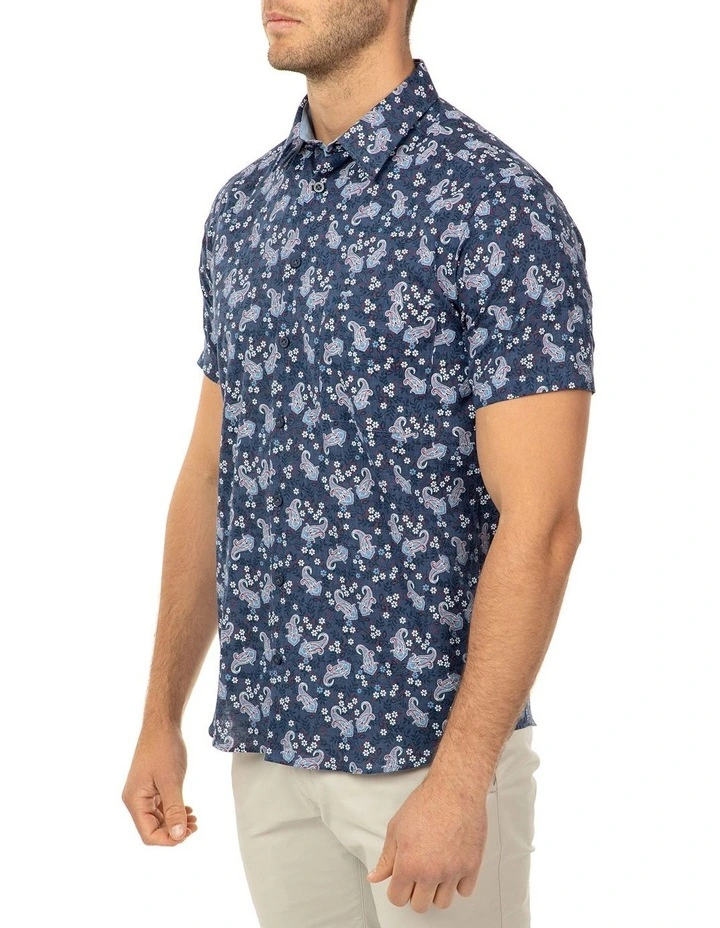 Short Sleeve Floral Print Merritt Shirt
