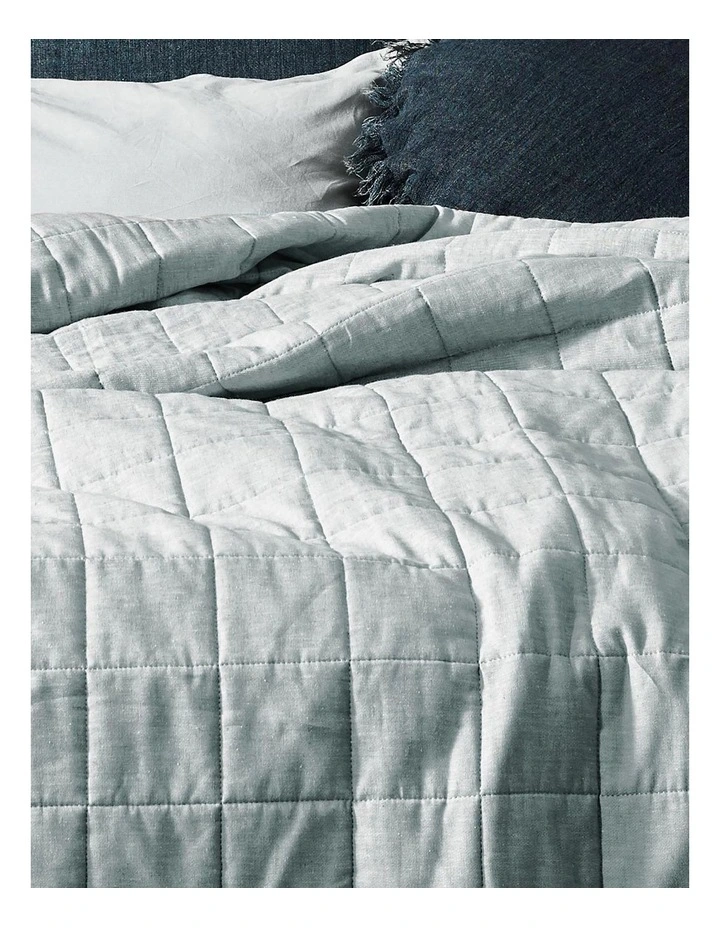 Chambray Coverlet Mineral
