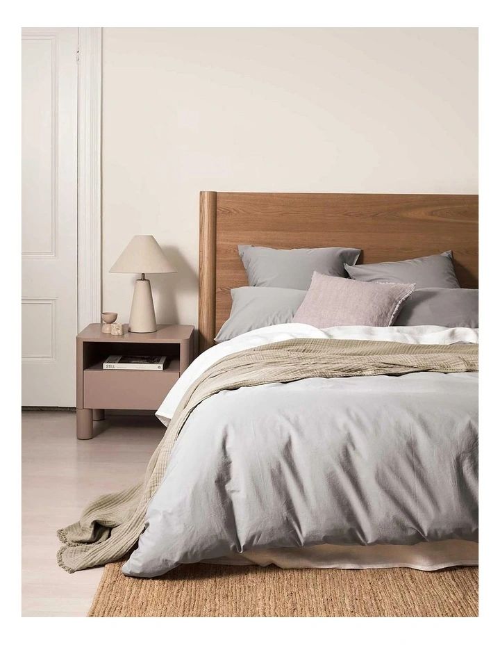 Halo Organic Cotton Bedlinen Collection in Pebble