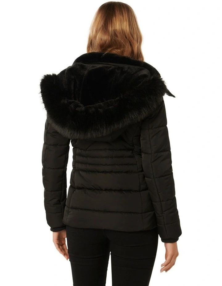 Mimi Short Puffa Jacket in Black