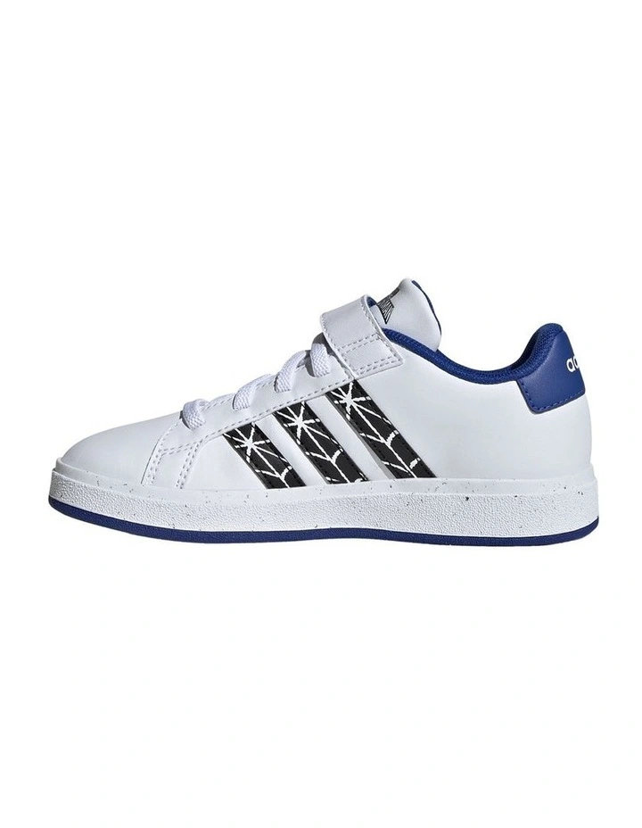 Grand Court Spiderman Pre-School Sneakers in Black/White