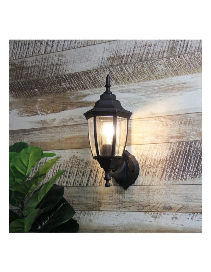 Highgate Up Exterior Light Black