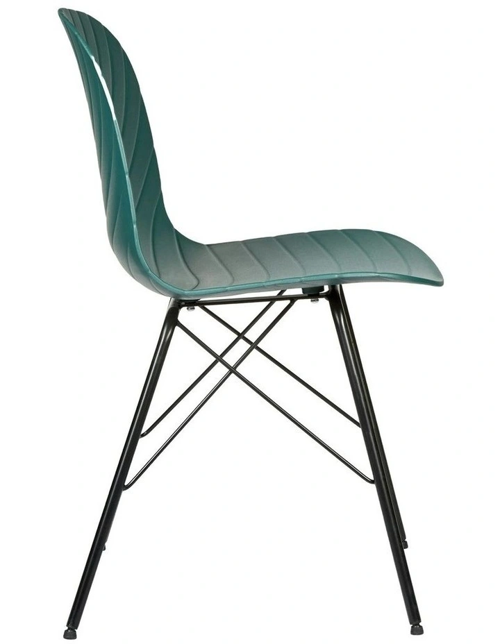 Modern Republica Dining Chair in Dark Green