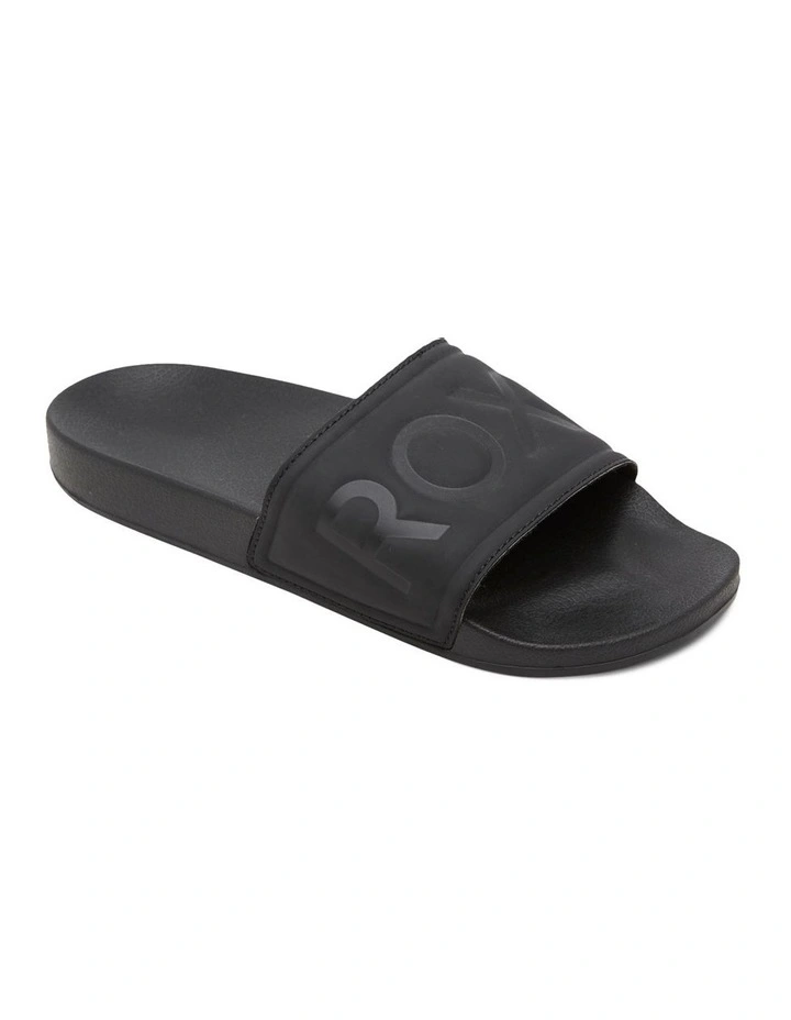 Slippy Slider Sandals in Black