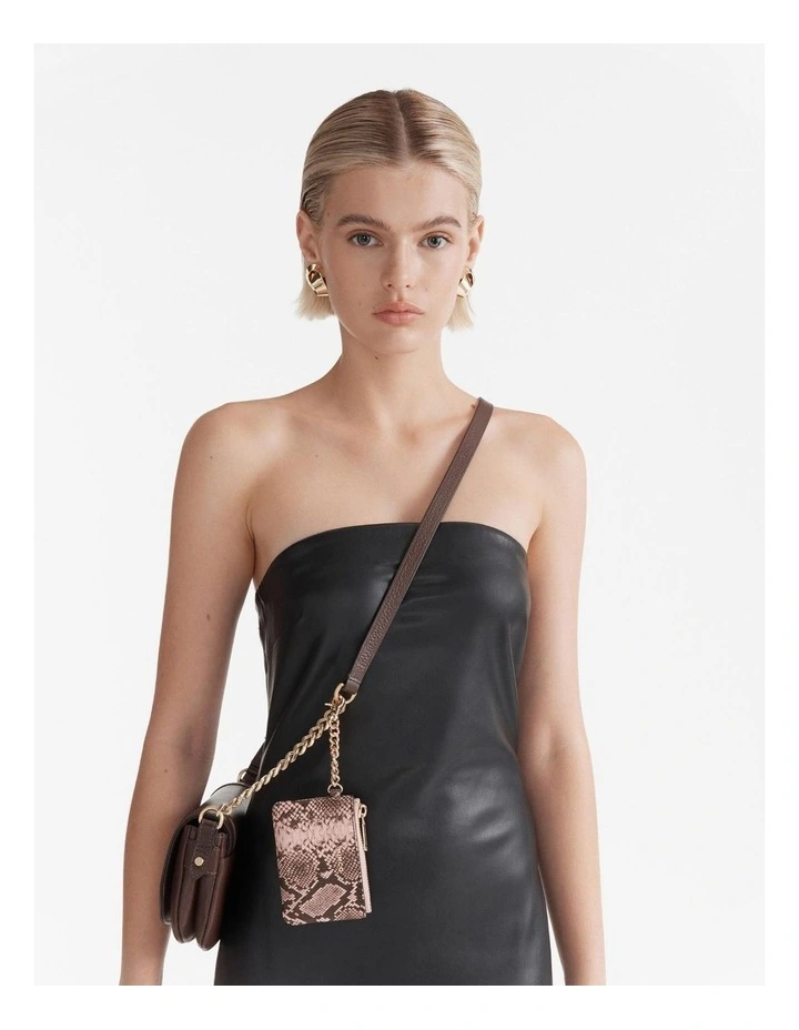Classico Coin Purse in Blush Snake