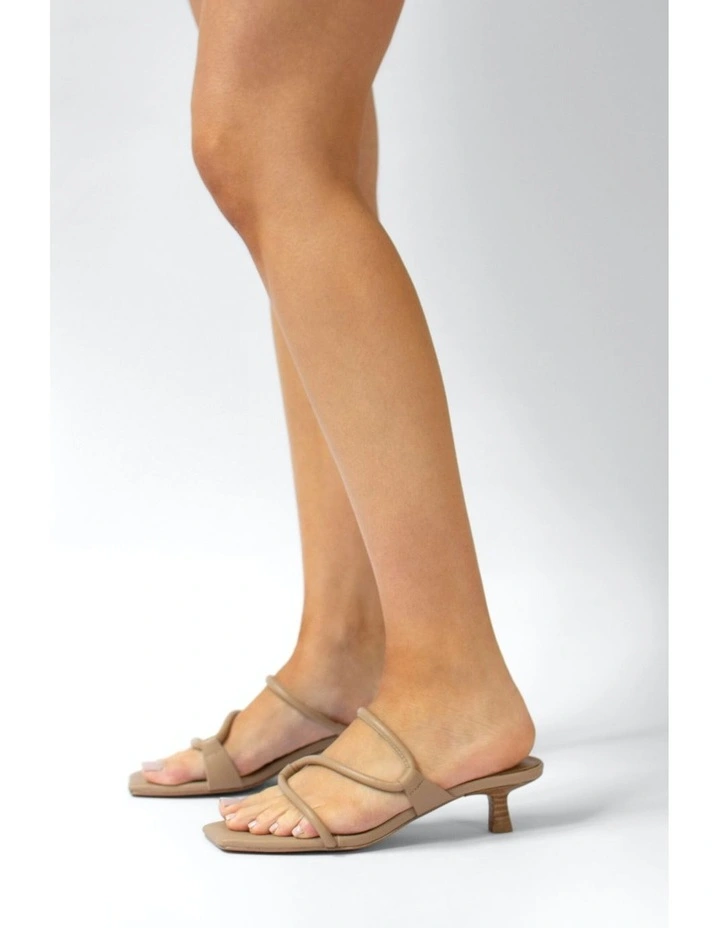 Teyana Heeled Sandals in Camel
