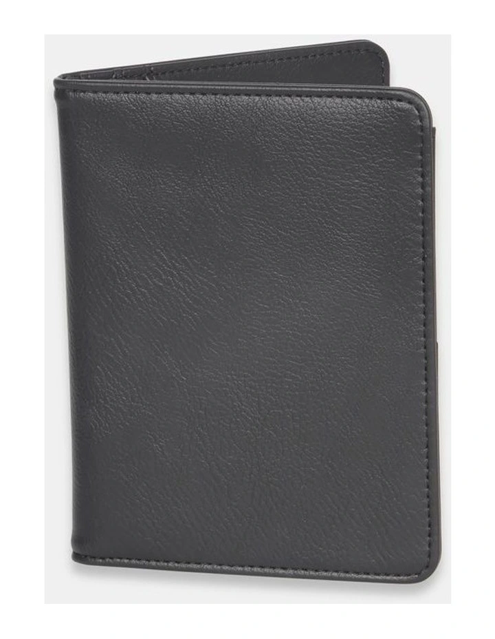 Passport Wallet & Luggage Tag in Black