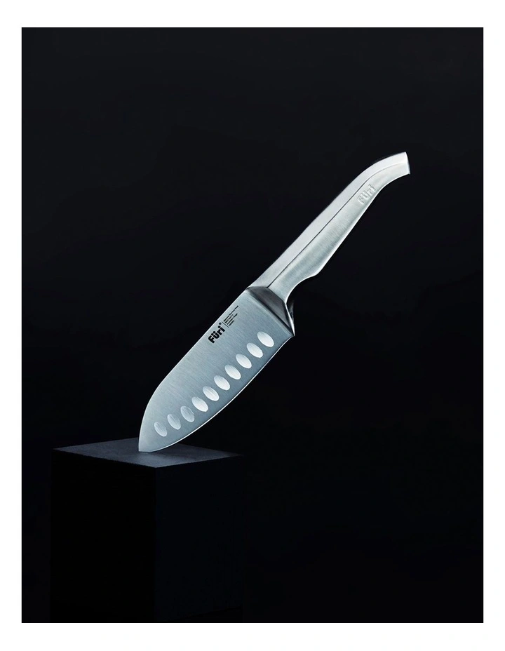 Pro East/West Santoku Knife 13cm in Silver