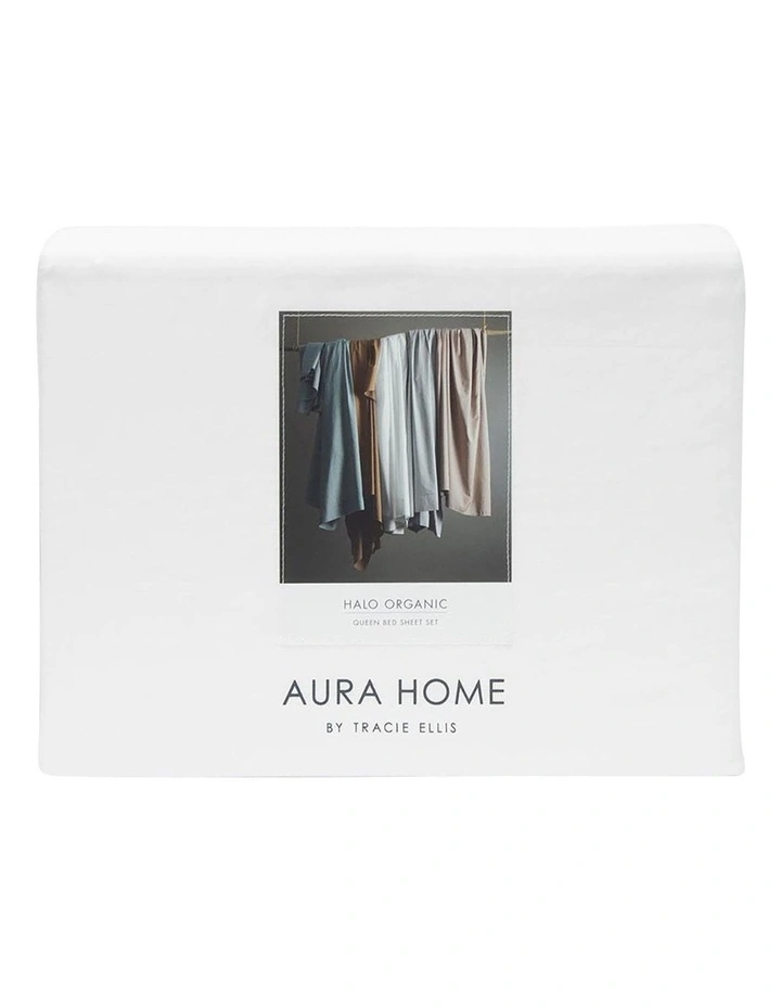 Halo Organic Cotton Sheet Set in White