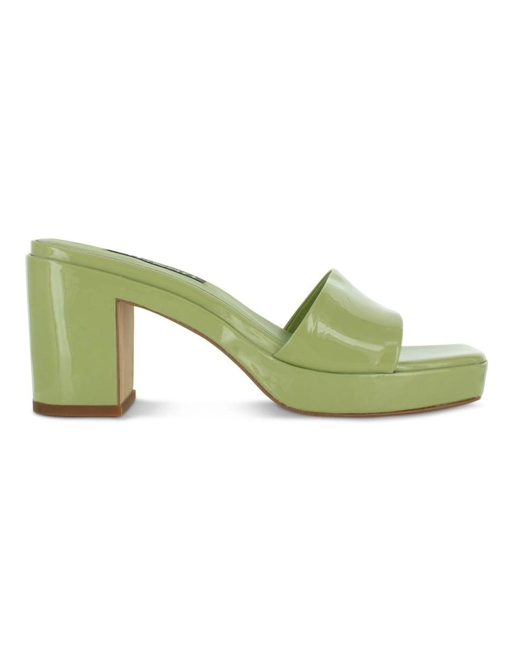 Stevie Heeled Mules in Green