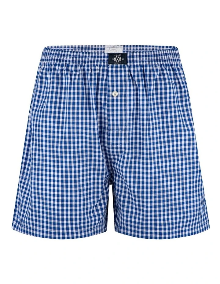 Woven Boxers Two Pack in Blue