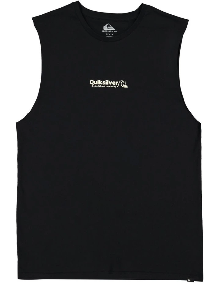 Triple Up Sleeveless Muscle T-shirt in Black