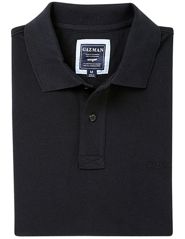 Classic Pique Polo in Black