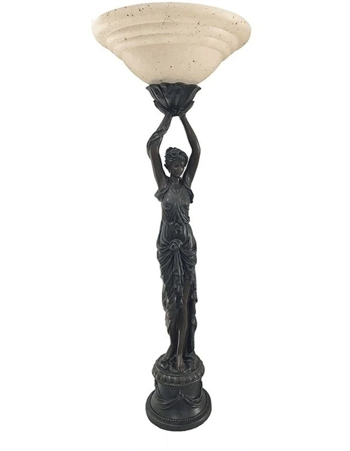 Egyption Lady Uplight Art Deco Floor Lamp