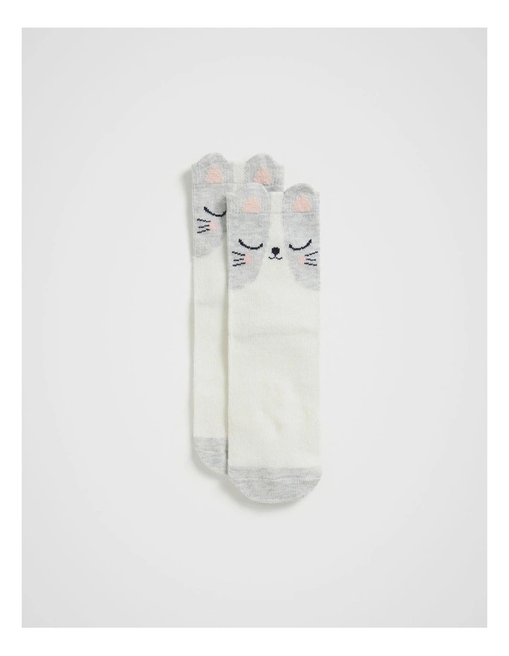 Cat Sock in Vanilla