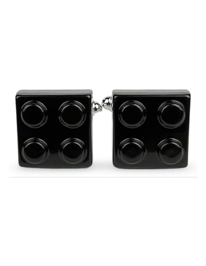 Brick Cufflink in Black
