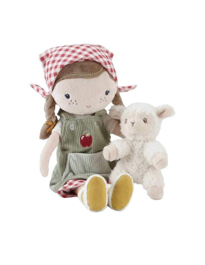 Cuddle Doll Farmer Rosa with Sheep Plush Toy 35cm