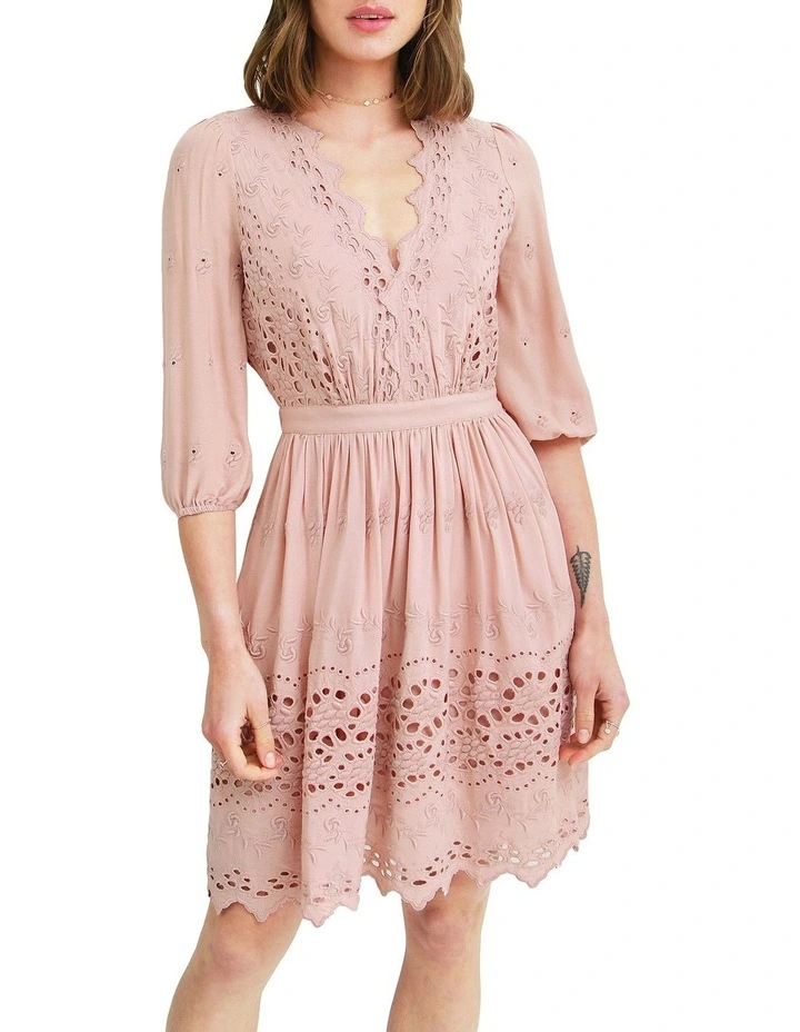 Sweet Talk Eyelet Mini Dress