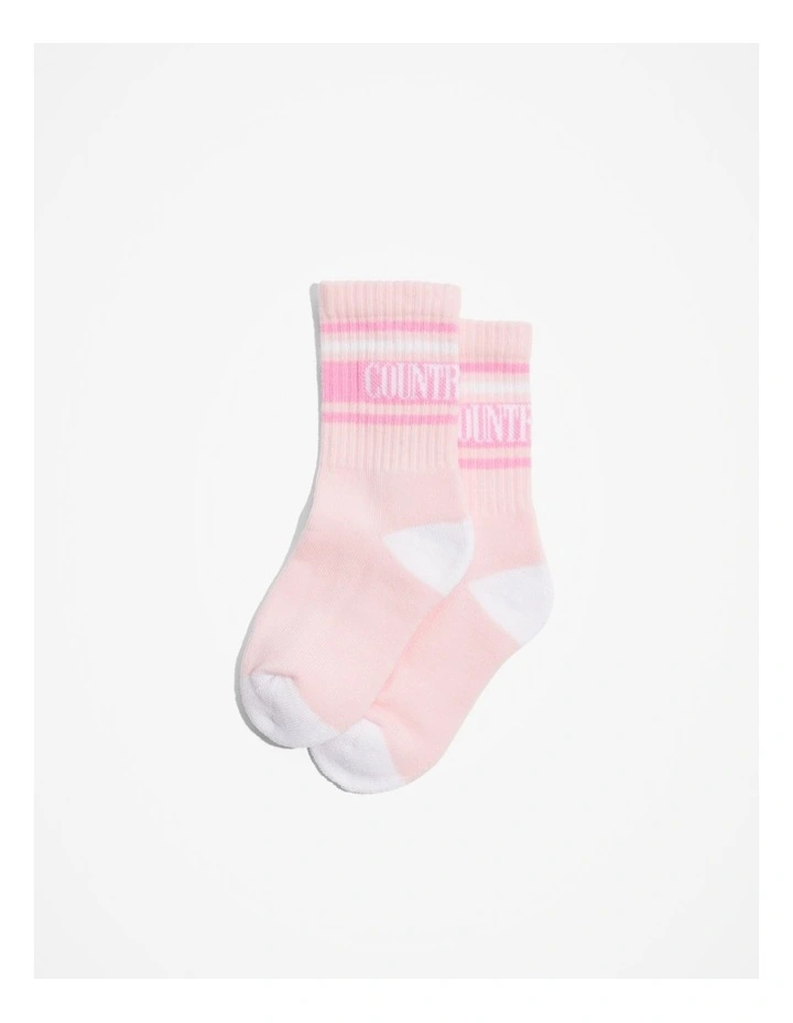 Unisex Heritage Sock in Pale Pink