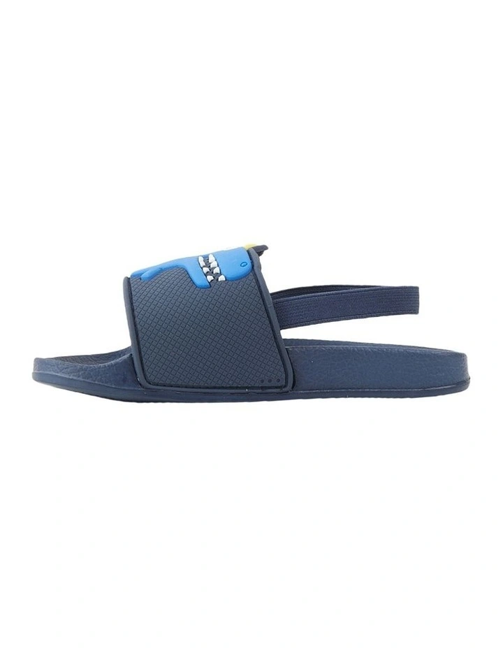 Kannon Dino Slide Beach Sandals in Navy