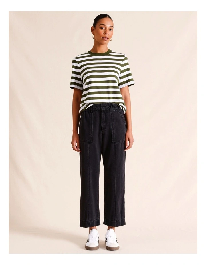Paperbag Waist Pant in Charcoal