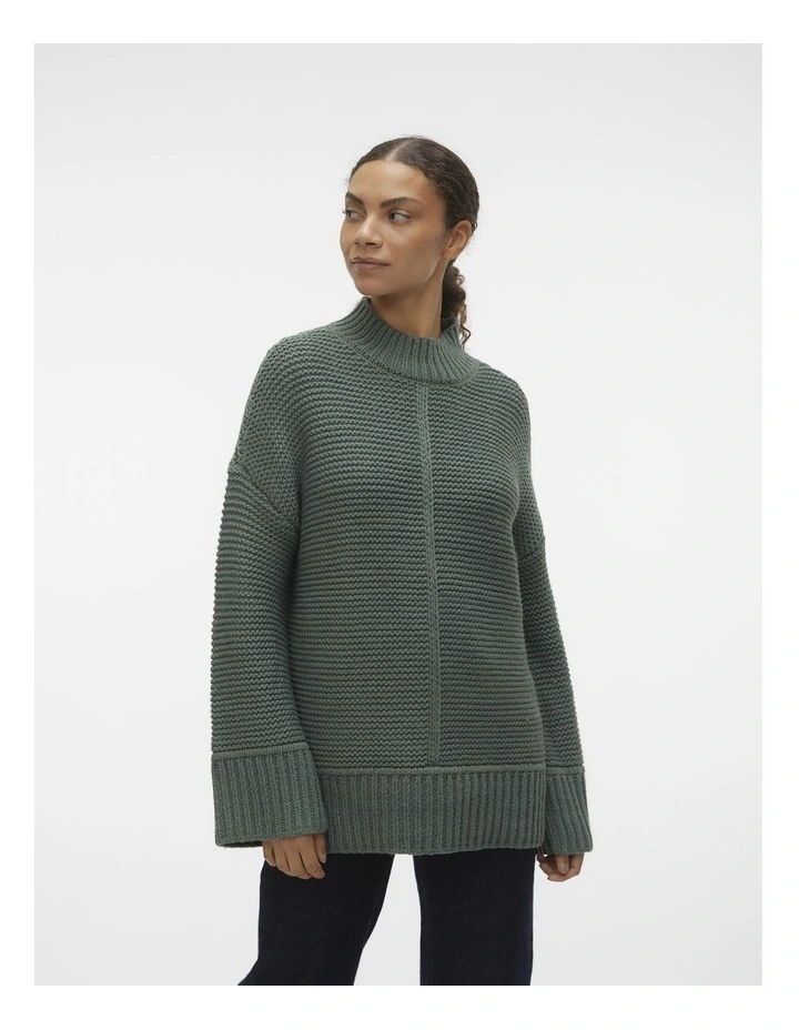 Miranda Highneck Knit in Dark Forest