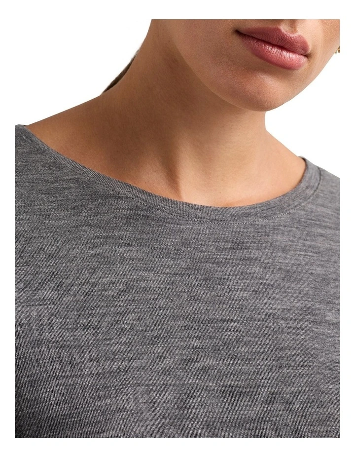 Marslie Babywool Tee in Charcoal