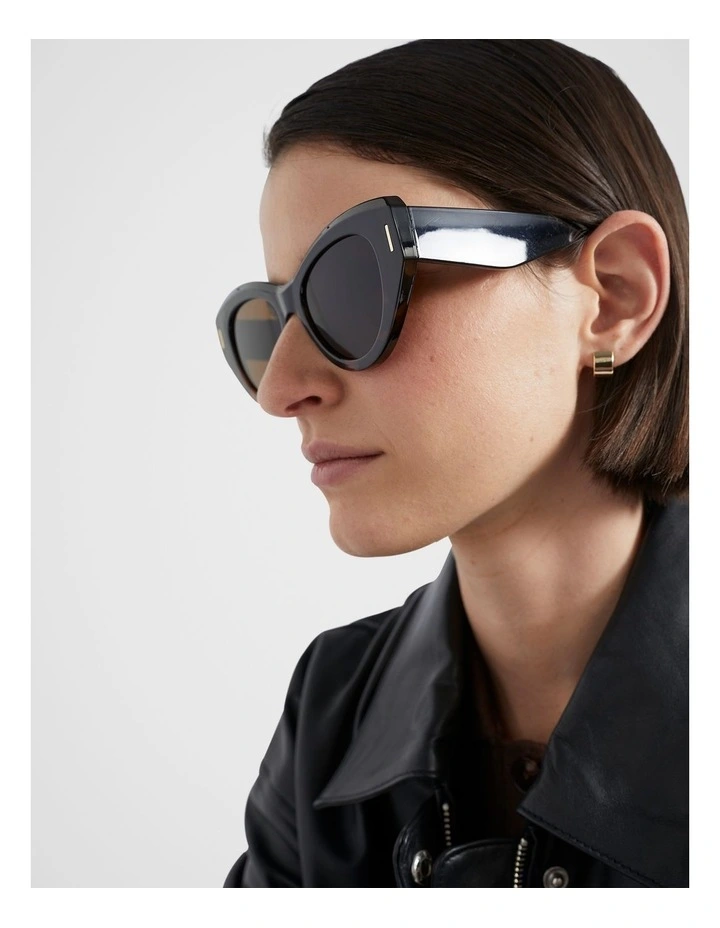 Polly Cat Eye Sunglasses in Spice Tort
