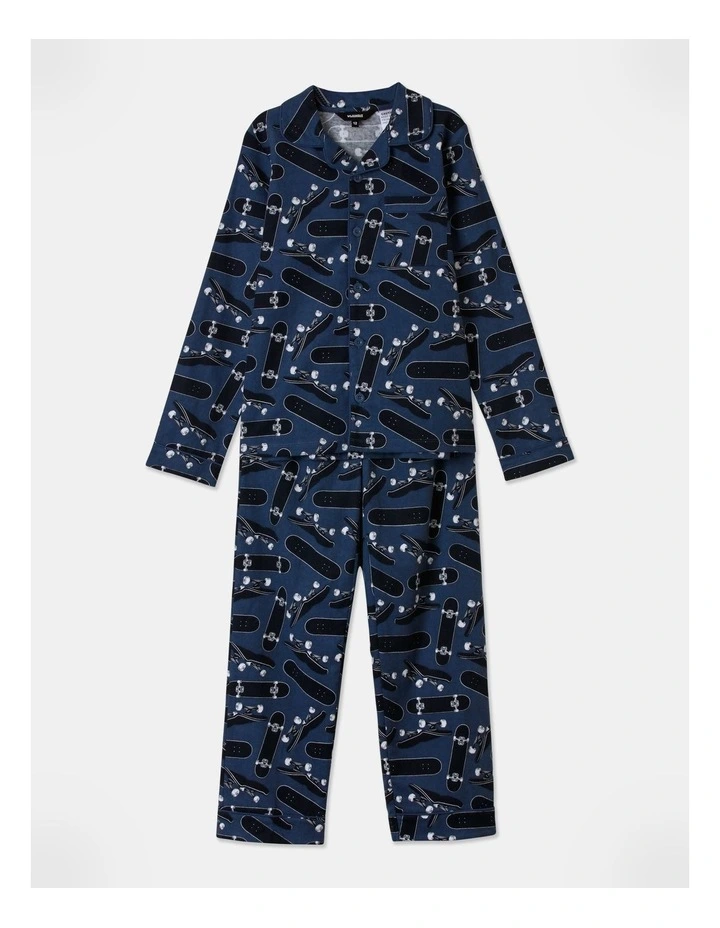 Skate Pyjama Set in Indigo