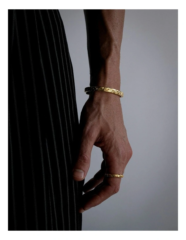 Jasper Cuff in Gold