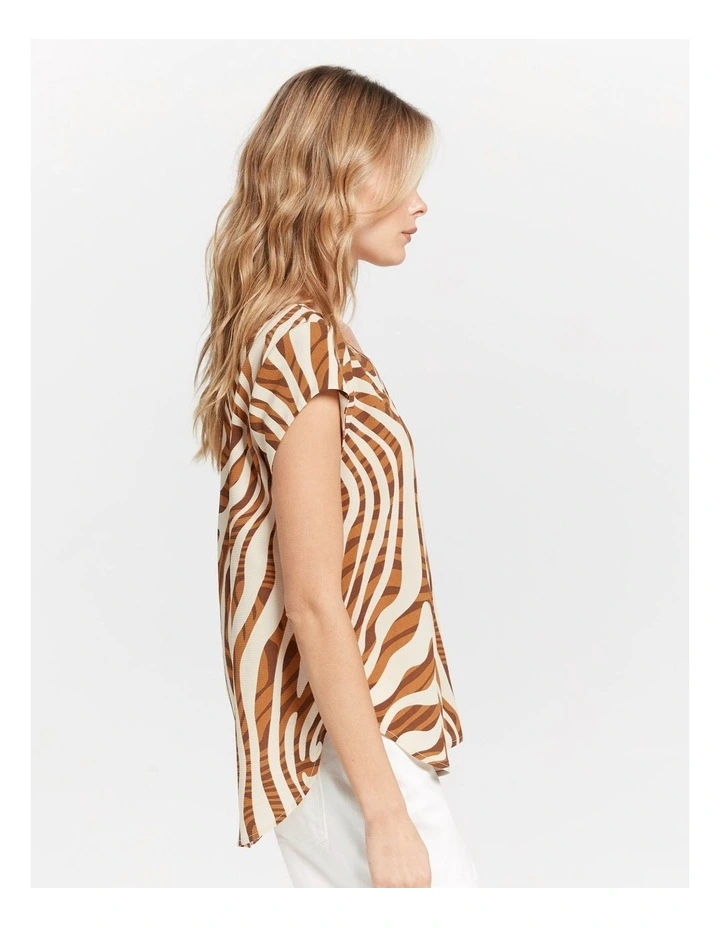 Vic Top in Brown