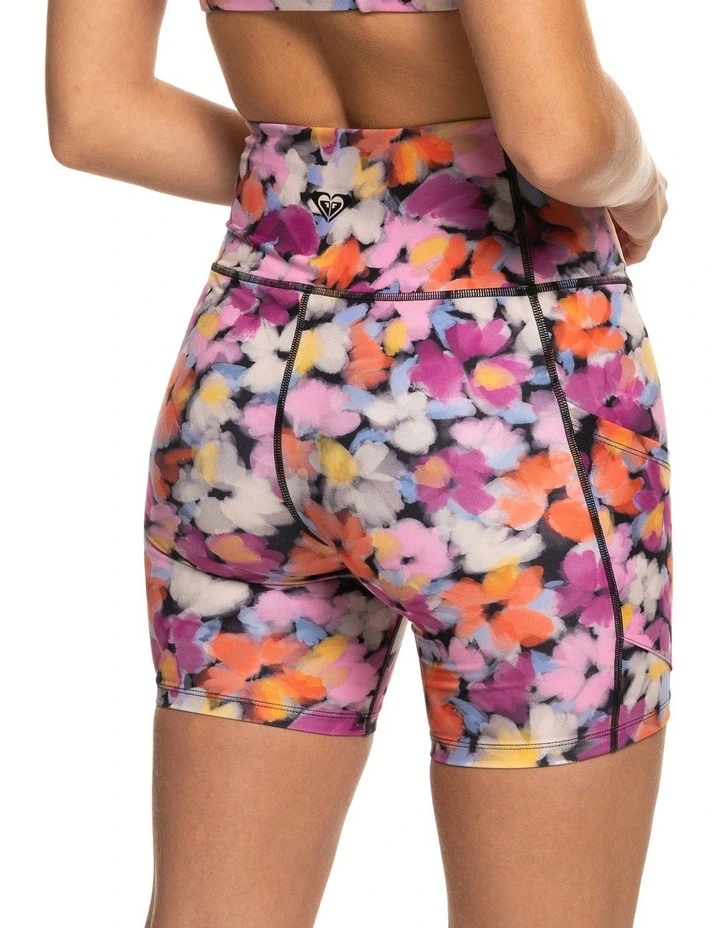 Heart Into It Technical Shorts in Tiger Lily Blooms