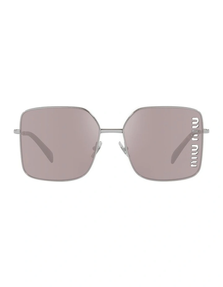 0MU 51YS Sunglasses in Silver