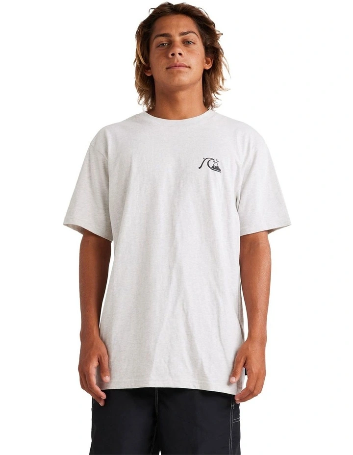 Dna Bubble Logo Organic T-shirt in Snow Heather