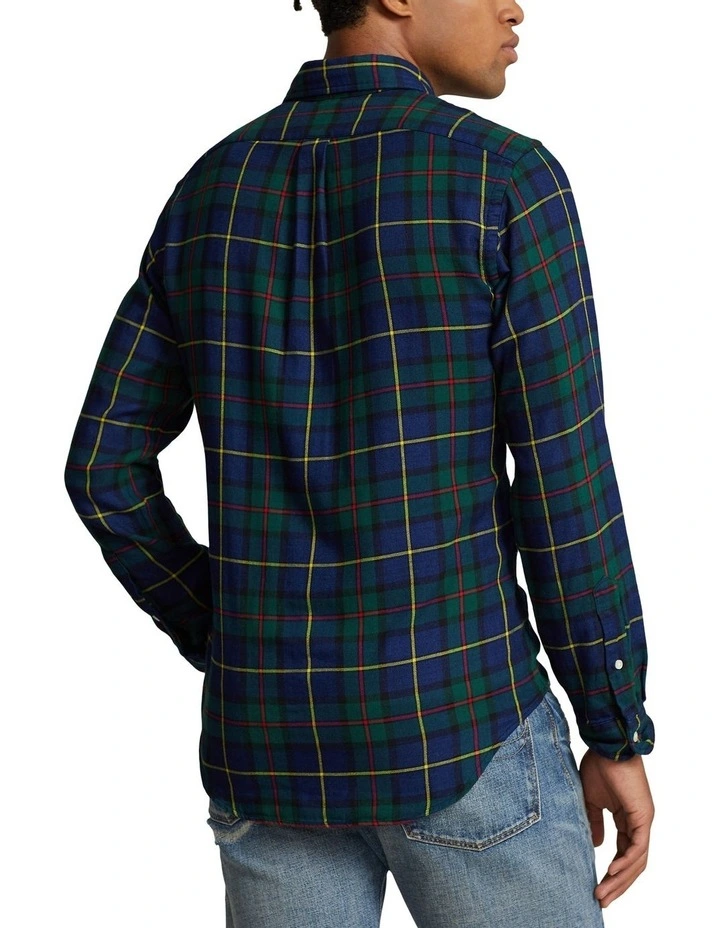 Classic Fit Checked Double-Faced Shirt in Multi