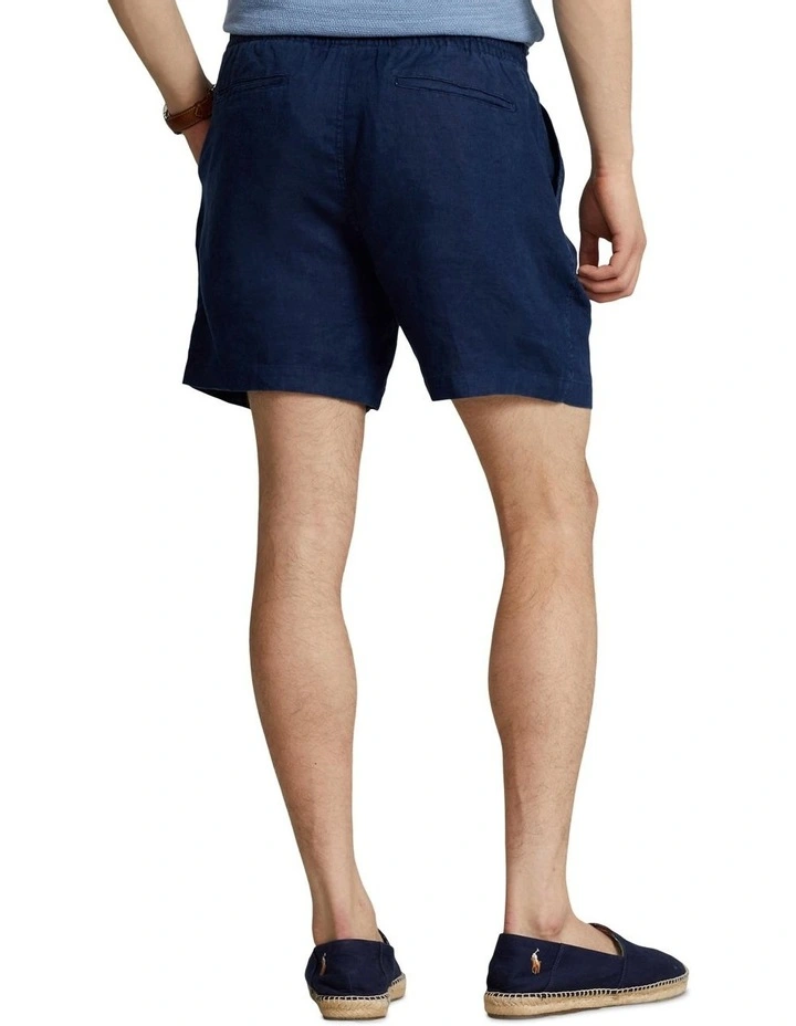 Prepster 6-Inch Linen Short in Navy