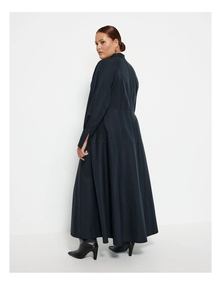 Maxi Shirt Dress in Ink