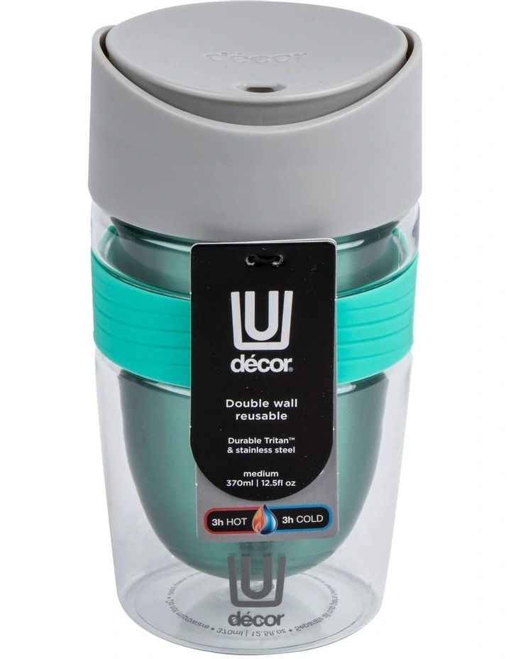 Double Wall Travel Cup 370ml in Tritan/Stainless Steel