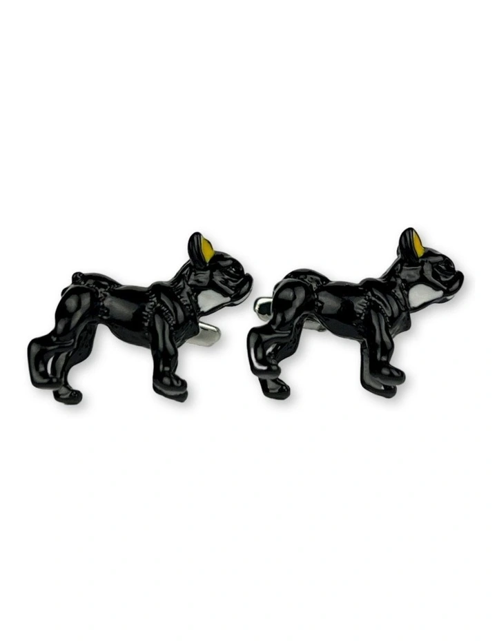 Boxer French Bulldog Cufflink in Multi