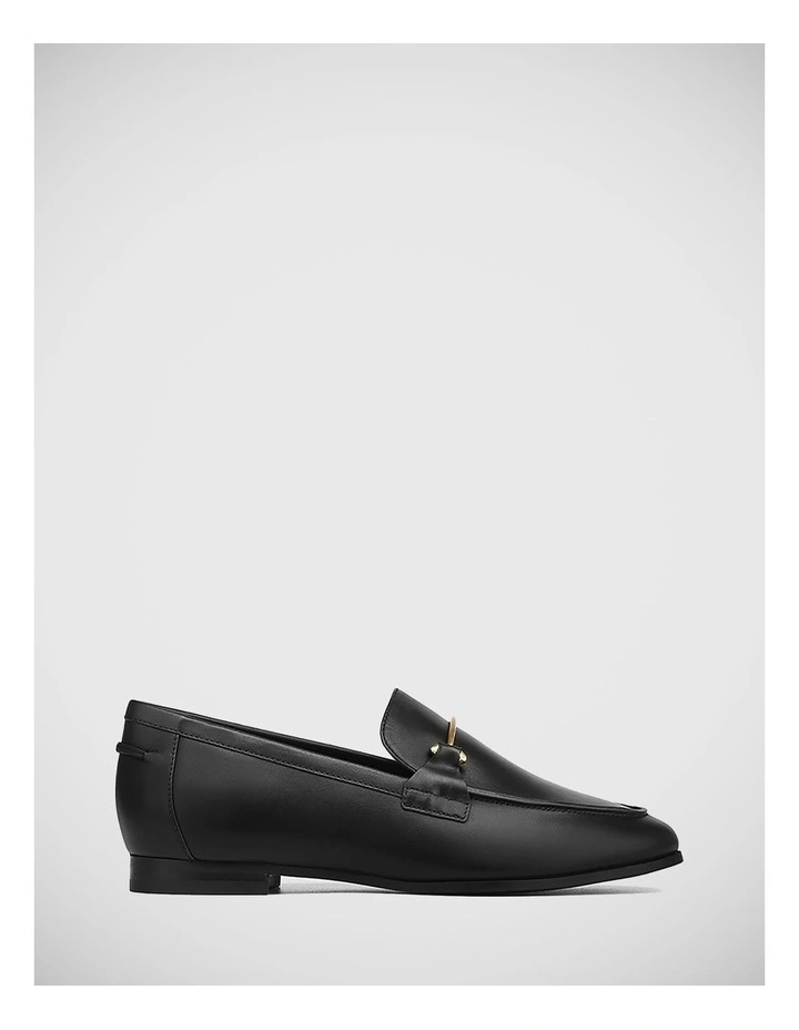 Angeles Leather Loafer in Black