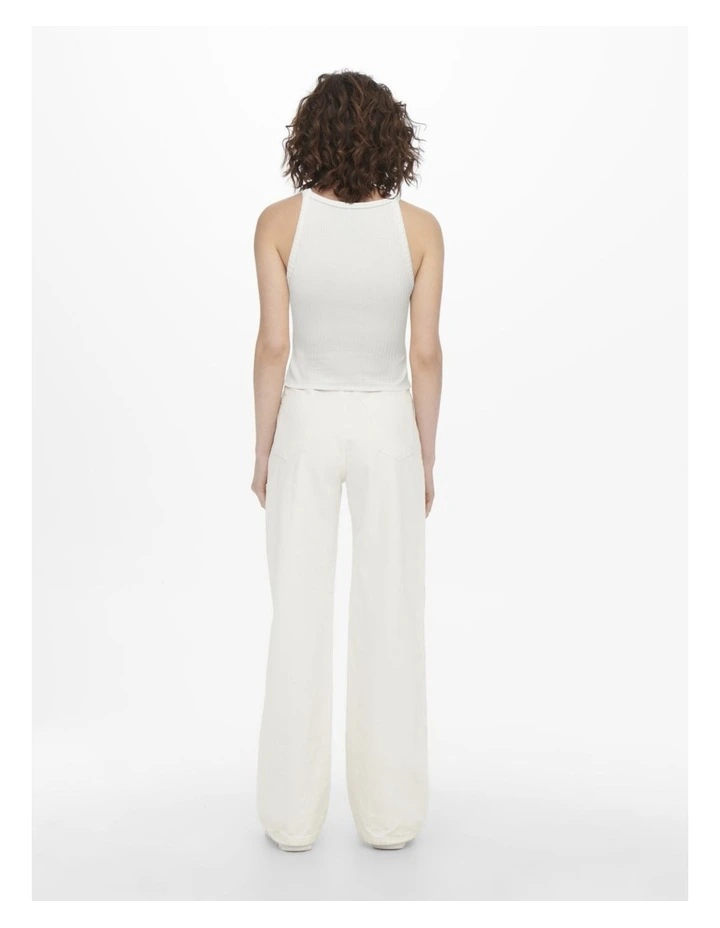 Emma Sleeveless Top in White